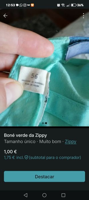 Boné Zippy verde