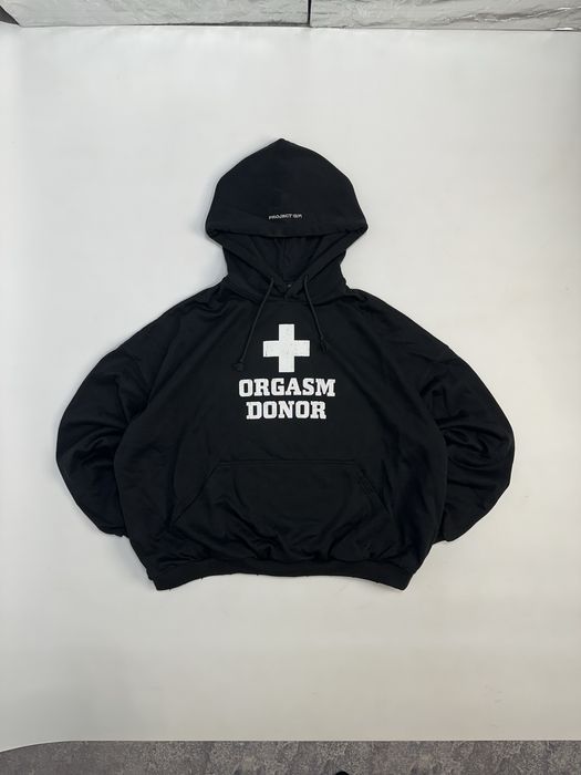 ORGASM DONOR Project GR Grailz худі худи кофта черная чорна біла