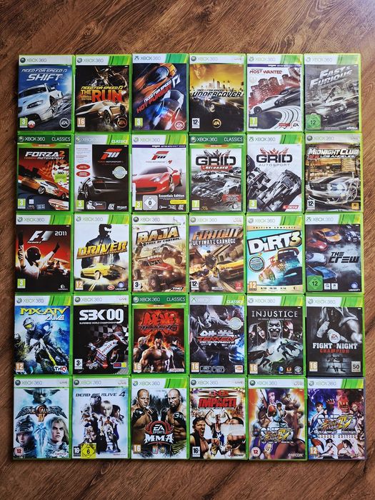 Gry XboX 360 Kinect Lego Dla Dzieci Samochodowe Sportowe Fifa Strzelanki Inne