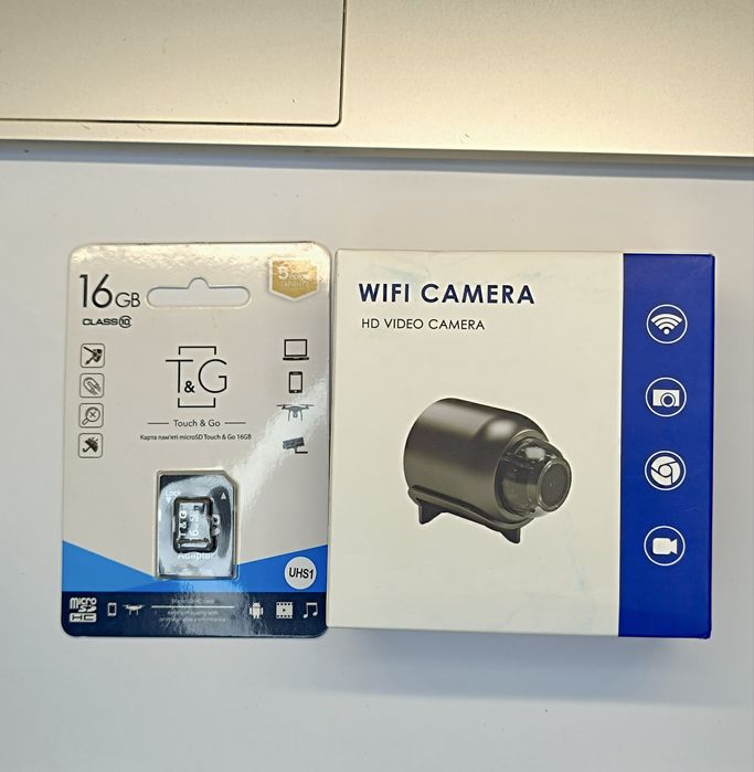 мини ip камера + карта памяти на 16 ГБ есть количество