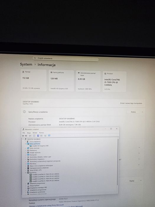 Komputer Dell Optiplex 7050