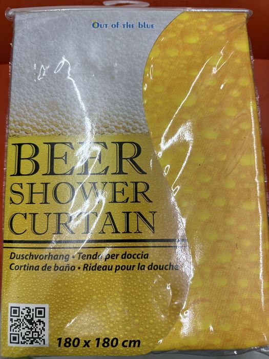 Zasłona prysznicowa - piwo.