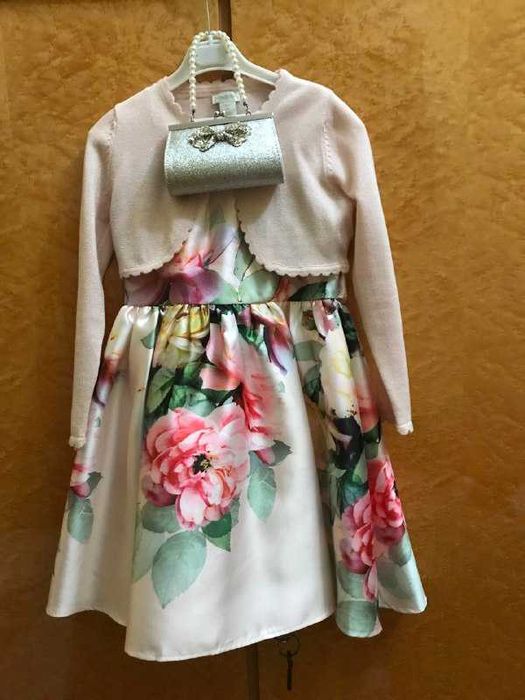 Платье коктейльное  для девочки  5-6 лет. Нарядная двойка Monsoon.