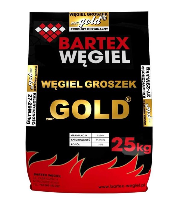 Groszek Gold Bartex  węgiel