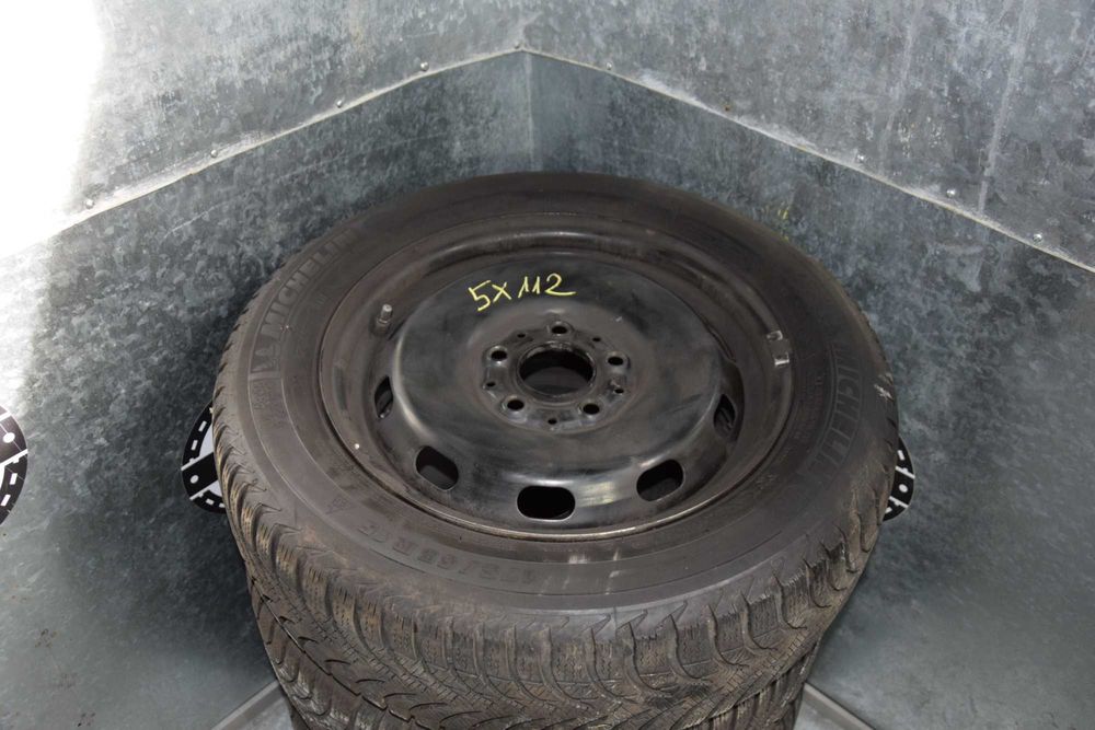 Opony zimowe + felgi stalowe Michelin R15 175/65 5x112 51/2Jx15H2