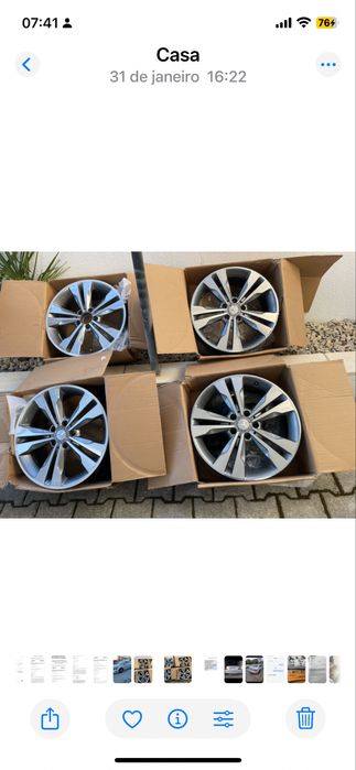 Jantes para mercedes em 18 em bom estado como novas