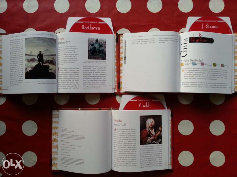 Os Génios da Música 6 CD´s mais guias de audio