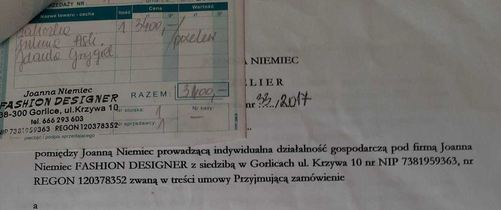 Suknia ślubna 36/38, odkryte plecy (Joanna Niemiec Atelier)