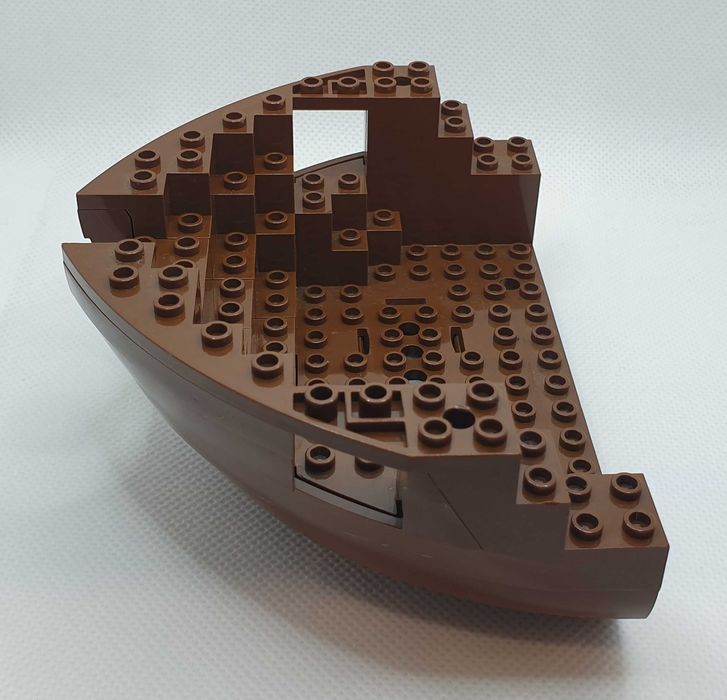 Lego 2556c03 kadłub statku 12x16x5 1/3 brązowy OLD Pirates