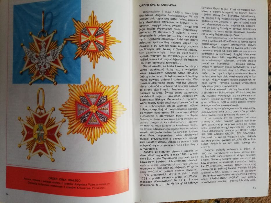 Polskie ordery i odznaczenia autor Wanda Bigoszewska