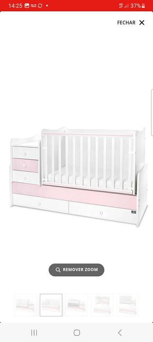 Cama convertivel Lorelli 120x60 berço cama 1.70 x 60cm