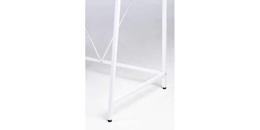 Biurko 103 cm loft buk/białe