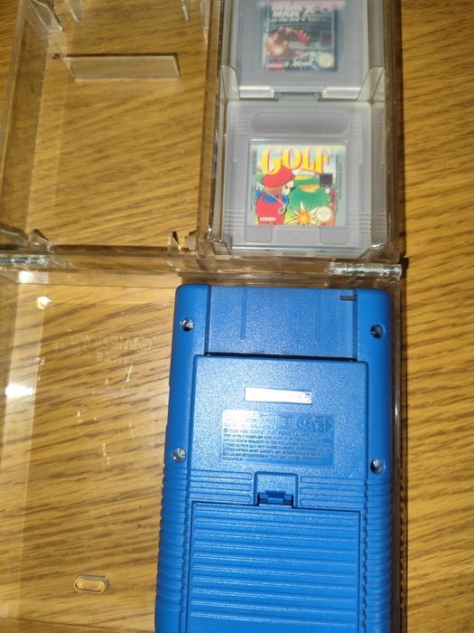 Gameboy azul +2 jogos