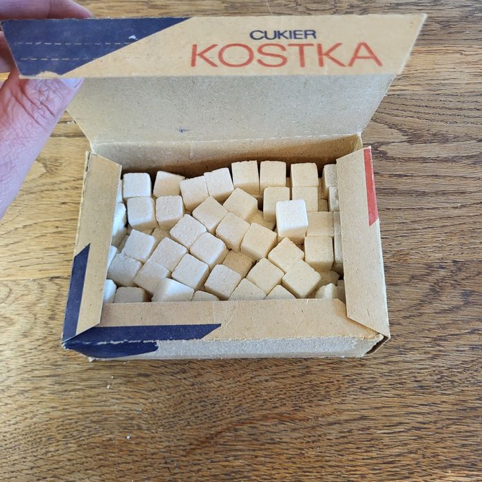 Stary kolekcjonerski cukier kostka ¹⁰⁹