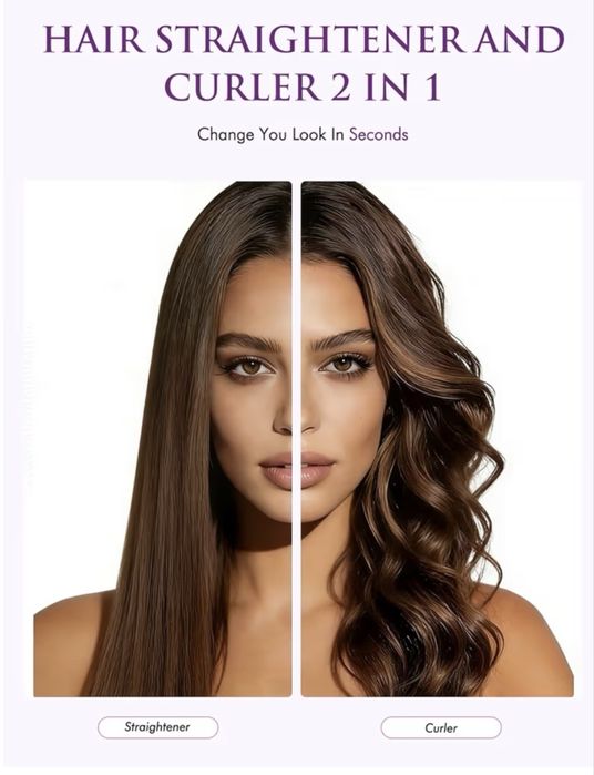 Prancha de cabelo alisador e modelador