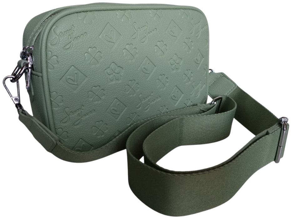 Torebka Damska Listonoszka Na Ramię Zielona Miejska