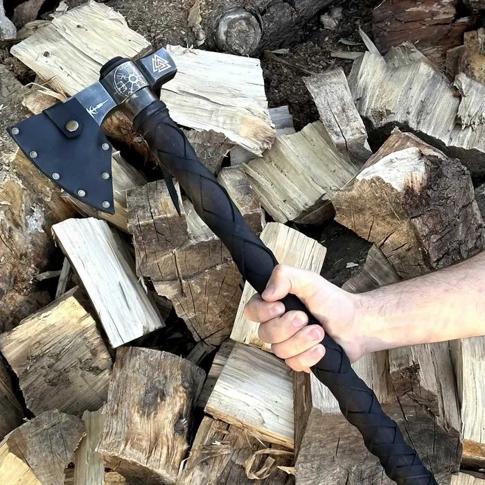 Сокира Кована Ворон TR37/1 з чохлом Топор на подарок ручной работы