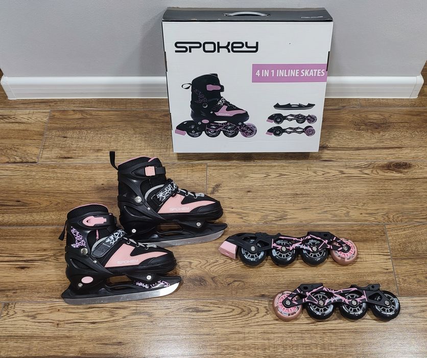 Łyżworolki łyżwy rolki regulowane 34-37 spokey