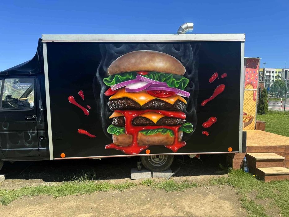 Malowanie artystyczne, graffiti, mural, obraz, reklama, 3D