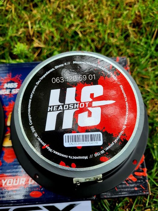 16.5см Kicx HeadShot M65 оригінальні динаміки в авто 300Вт колонки автозвук акустика