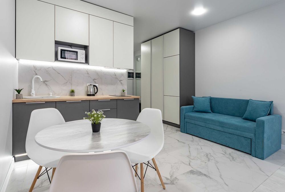 Бажана, 17 - 5хв. від метро - стильна студія у будинку з Укриттям!