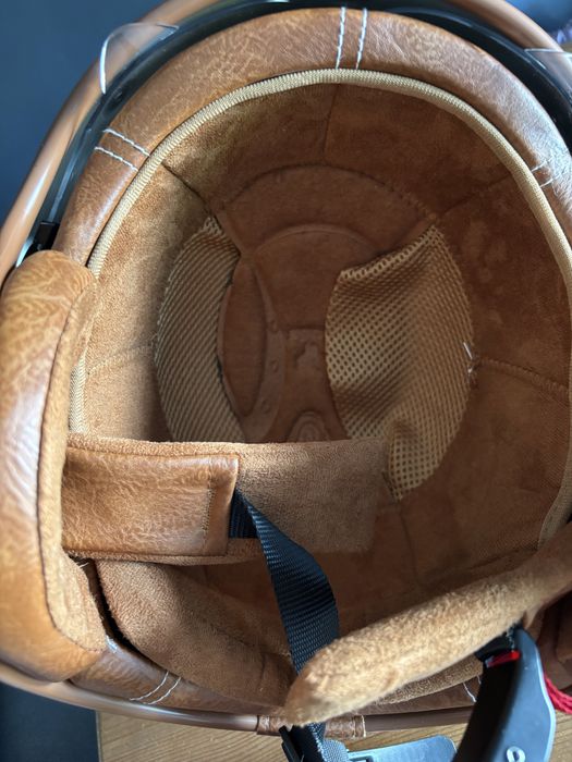 Retro kask xl szary skuter motorower motor