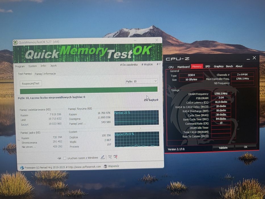 Pamięć ram ddr4 Crucial Ballistix 16gb 2x8gb 3000MHz CL15 oc 3600 cl16