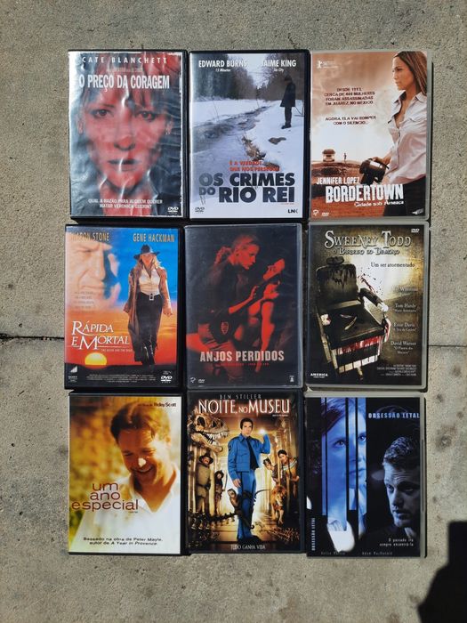 CDs de DVD de Ação, Mistério, Romance, etc