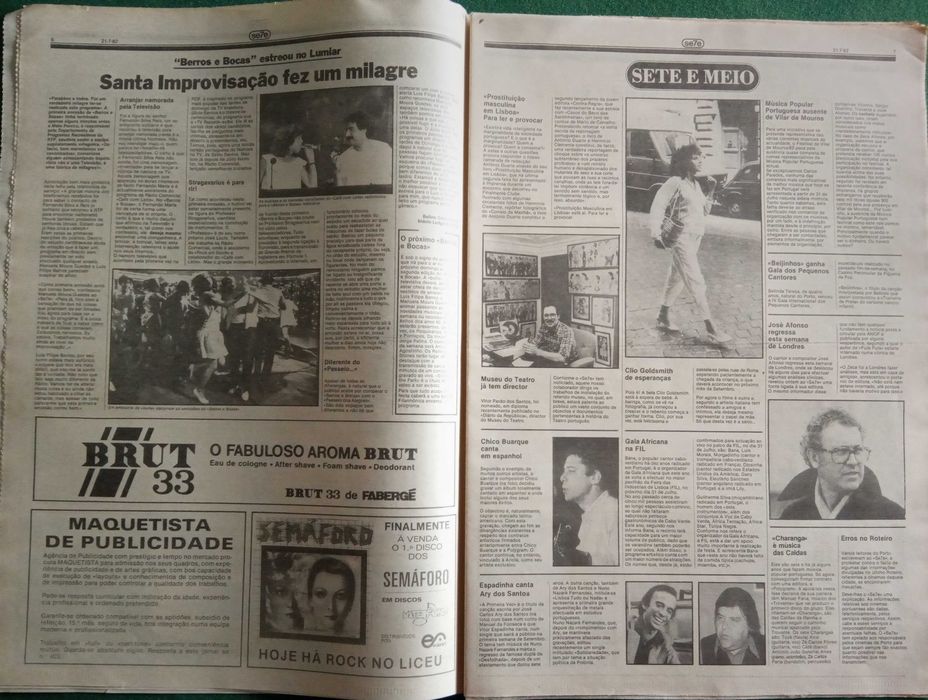 José Afonso	- - -		Se7e - nr. 215	- - - - -	Jornal