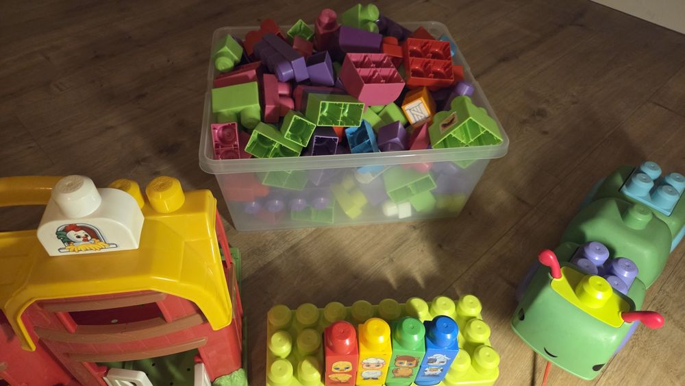 Mega bloks farma pianinko gąsienica Mega zestaw