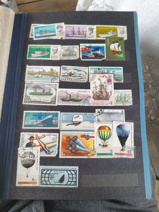 Klaser że znaczkami 24 strony pełne.