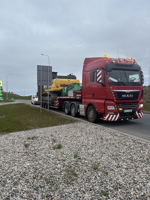 Transport Maszyn Budowlanych Niskopodwozie