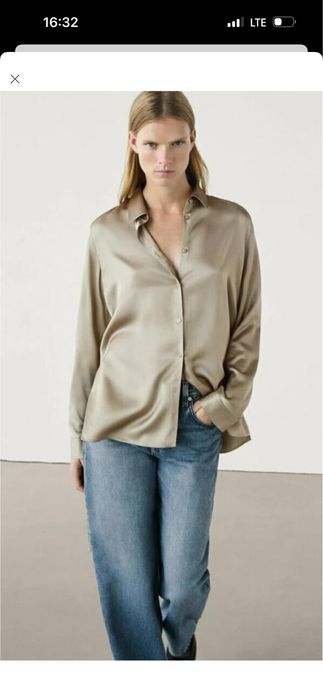 Сорочка Massimo Dutti сатинова поло