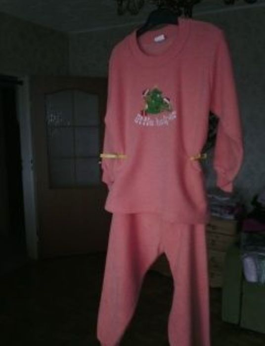 2 piżamki dziewczęce ciepłe