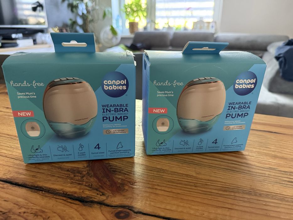 Laktatory x 2 Canpol babies hands-free używane