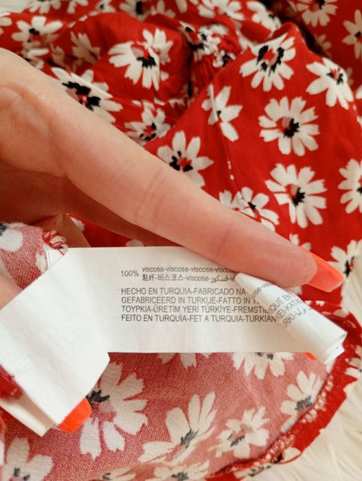 Uroczy krótki kombinezon Zara w kwiatki XS