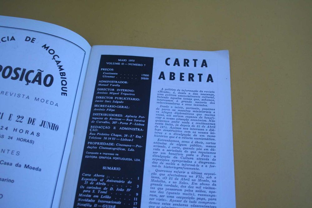 Revista Moeda - Vol. II, nº 7, Maio/1975