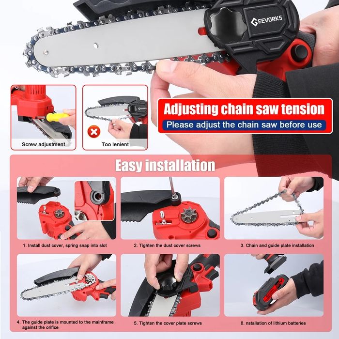 Tesoura poda e motosserra 2x bateria