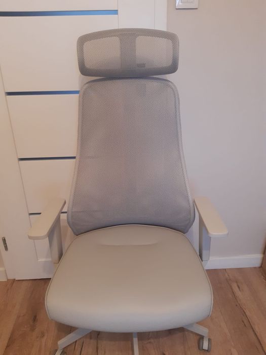 Fotel, krzesło biurowe Matchspel, szare, stan bdb