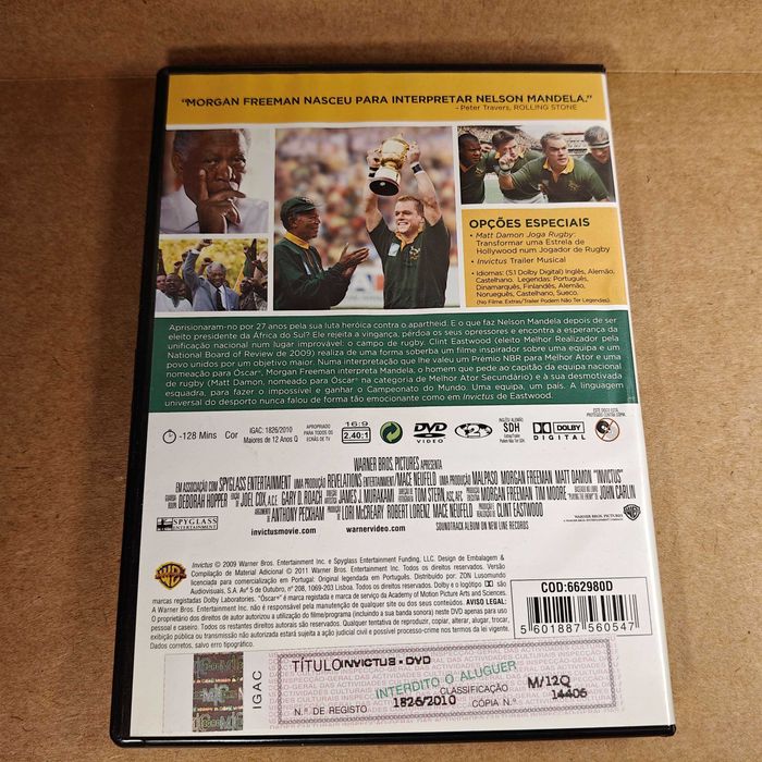 Pack 3 DVDs Cinema Independente: Broken Flowers + Invictus + Pequena Vingança