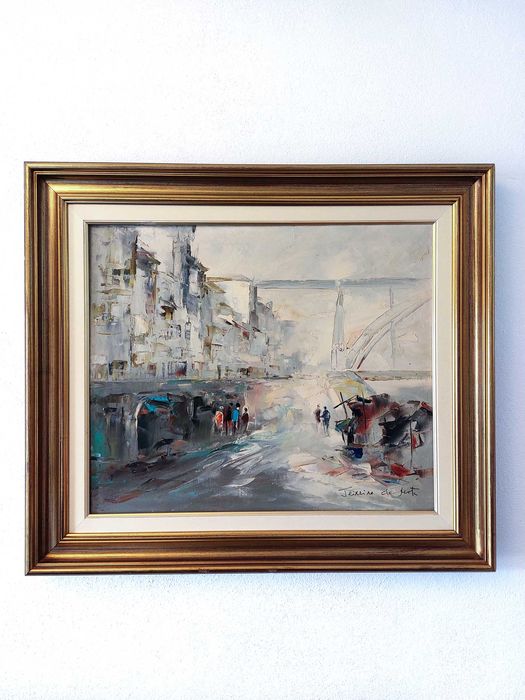 Conjunto de quadros da artista plástica Teixeira da Mota