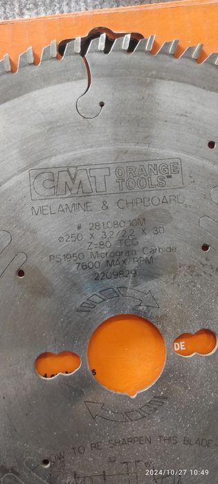 Piła tarcz 250 cmt podcinak faba 100 do mdf-u i laminatu