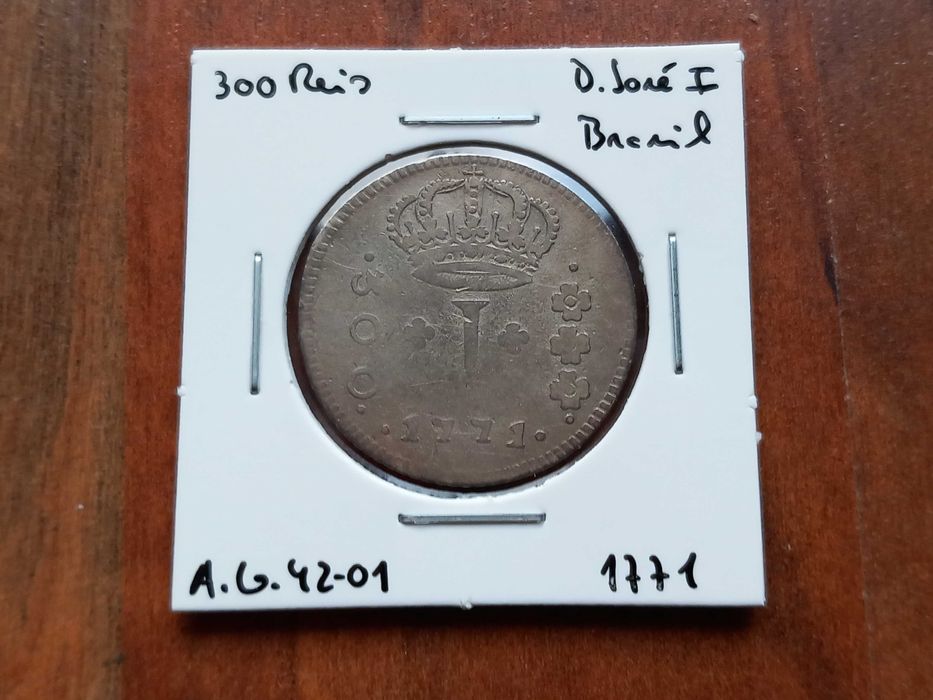Moeda 300 Reis 1771 D. José I  - Brasil