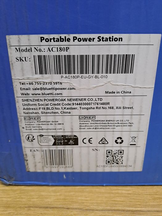 Bluetti AC180P EU нові
