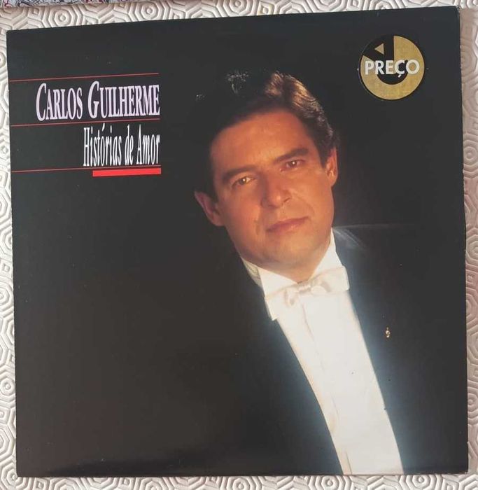 Disco de Vinil Carlos Guilherme -Historias de Amor