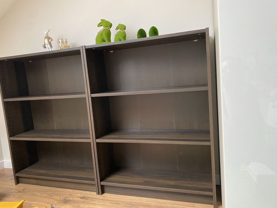 Regal ciemne drewno ikea