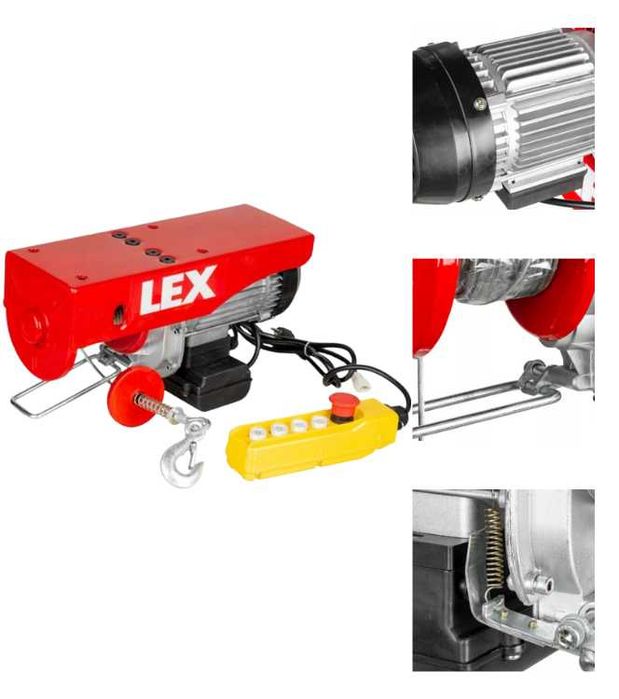 Електрична таль / Тельфер LEX 500/1000 кг (2000 Вт)