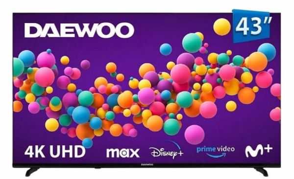 TV LED Smart 43 UHD 4K HDR10 Daewoo (NOVO)