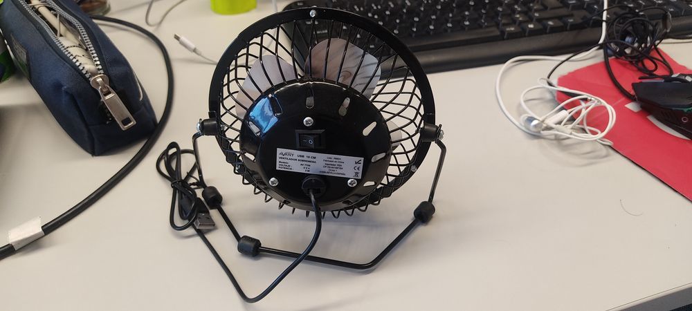 Ventoinha USB alumínio