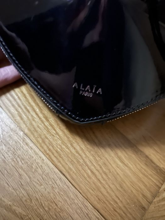 Czarna błyszcząca  torebka w kształcie serca – styl Alaïa – nowa !!